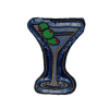 Embroidered Crinkle Martini Cocktail Toy for Dogs