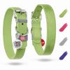 Long Lasting Leather Dog Collar for Large Dogs Medium Small Dogs 15 - 20 in Neck x 1 in Wide  Adjustable Classic Puppy Collars Boy & Girl Dog Collars
