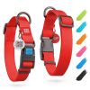Waterproof Dog Collar 10 - 16 in Neck x 4/5 in Wide Plastic Buckle Adjustable Dog Collar for Large Small and Medium Dogs Breakaway Dog Collar Waterpro