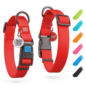 Waterproof Dog Collar 10 - 16 in Neck x 4/5 in Wide Plastic Buckle Adjustable Dog Collar for Large Small and Medium Dogs Breakaway Dog Collar Waterpro