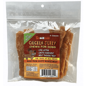 SCP All-Natural Chicken Jerky for Dogs - Dental Health & Chew Treats - 4oz