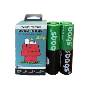 Peanuts Biobased Pet Waste Bags - 120 Count