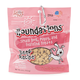 LP Houndations Heart-Shaped Beef Training Treats for Small Dogs - 4oz