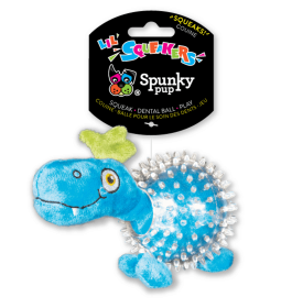 Lil' Squeakers Dino Textured Squeaky Ball for Small Dogs