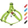 Waterproof Dog Harness L Size 24 - 35 inch Adjustable Dog Harness for Large Medium Dogs Heavy Duty Dog Harness with Durable Metal Clasp and QR Dog Tag
