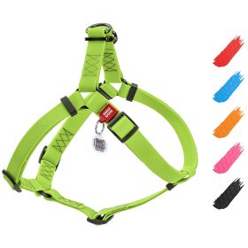 Waterproof Dog Harness L Size 24 - 35 inch Adjustable Dog Harness for Large Medium Dogs Heavy Duty Dog Harness with Durable Metal Clasp and QR Dog Tag