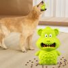 One green and one orange dog toy for aggressive chewing, dog chew toy for chewing natural rubber sounds