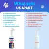 Paw Cleaner for Dogs Silicone Brush and 5fl Oz No Rinse Foaming Cleanser Fragrance Free pH Balanced Formula