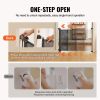 VEVOR Retractable Baby Gate, 34.2" Tall Mesh Baby Gate, Extends up to 76.8" Wide Retractable Gate for Kids or Pets