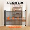 VEVOR Retractable Baby Gate, 34.2" Tall Mesh Baby Gate, Extends up to 76.8" Wide Retractable Gate for Kids or Pets