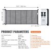 VEVOR Retractable Baby Gate, 34.2" Tall Mesh Baby Gate, Extends up to 76.8" Wide Retractable Gate for Kids or Pets