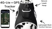Wireless Pet Surveillance with Mini Rechargeable Dog GPS Locator Tracking Device Size:L