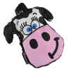 Moo-Ria Squeaker-Less Cow Dog Toy for Small to Medium Dogs