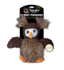 Spunky Pup Furry Friend Owl with Squeaky Ball