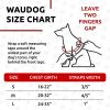 Waterproof Dog Harness L Size 24 - 35 inch Adjustable Dog Harness for Large Medium Dogs Heavy Duty Dog Harness with Durable Metal Clasp and QR Dog Tag