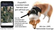NEW GPS/GSM/GPRS Waterproof Pet Tracker for Realtime Dog Cat Tracking Size:L