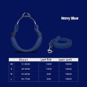 Ultimate Freedom Dog Harness Set (Color: Blue, size: L)