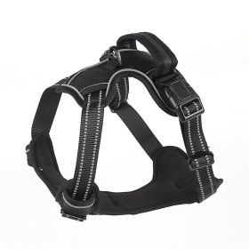 Ultimate Comfort No-Pull Reflective Dog Harness (Color: Black, size: XL)