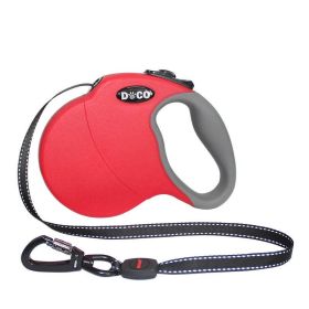 Ultimate Freedom Retractable Dog Leash (Color: Red, size: S)