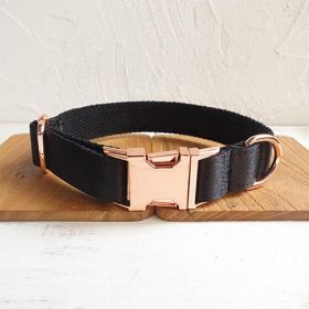 Midnight Shadow Dog Collar (Color: Black, size: XL)