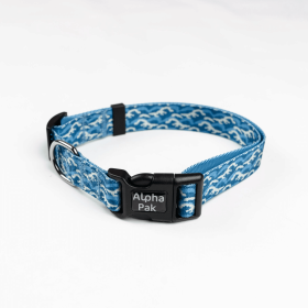 Tidal Pattern Comfy Dog Collar - Small (Pack Of: 1, size: Medium 3/4In Wide By 11)