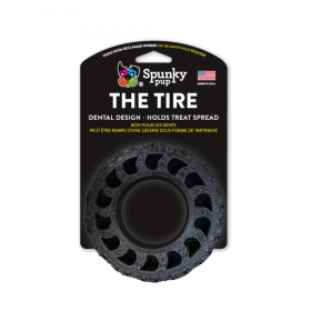 Eco-Friendly Reclaimed Rubber Dog Chew Toy - The Tire by Spunky Pup (Pack Of: 1, size: small)