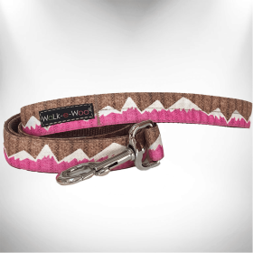 Snowcap Mountain Performance Dog Leash – Durable & Stylish Companion for Active Dogs (Size-Pack Of: Regular 1" Width- 5' Long-1, Color: Pink)