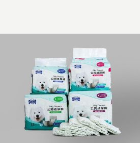Petbest Gentleman's Essential Dog Diaper - Stylish And Effective Male Dog Diaper (Color: White, size: M)