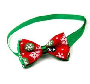 Christmas Pet Bow Ties - Festive Handmade Accessories For Dogs And Cats (Style: 2)