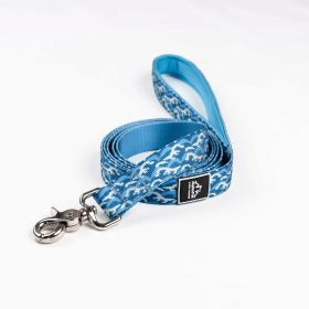 Tidal Pattern 5/8in x 6ft Flat Dog Leash (Pack Of: 1, size: Large 1In. Wide By 6Ft. Long)