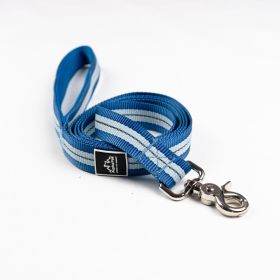 Appalachian Jazz Blue Reflective Dog Leash - Soft, Durable, and Stylish (Size-Pack Of: Small 5/8In. Wide By 6Ft. Long-1, Color: Jazz Blue Flat)