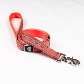Natchez Pattern Lightweight Durable Flat Dog Leash - 5/8in x 6ft (Pack Of: 1, size: Medium 3/4In. Wide By 6Ft. Long)