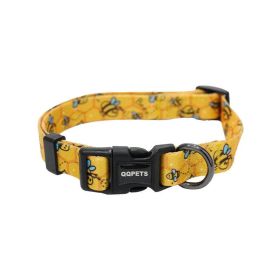 Pet Pals Geometric Bee Pattern Dog Collars - Stylish And Durable Pet Accessories For Small And Medium Dogs (Style: Little Bee, size: L)