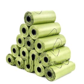 Biodegradable Pet Waste Bags: Colorful And Eco-Friendly Solution For Dog Poop (Style: Solid Color, Color: 1.5Silk Army Green Dog)