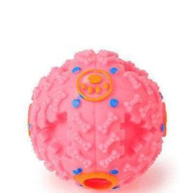 Interactive Pet Treat Dispenser Toy: Engage, Train, And Delight Your Dog! (Color: Pink, size: Centre)