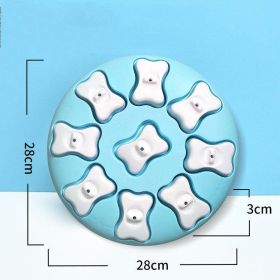 Interactive Puppy Brain Game: Snack Dispenser Puzzle Toy For Smart Dogs (Color: Blue)