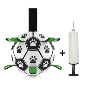 Interactive Dog Soccer Ball: Durable, Soft, And Engaging Pet Toy (Style: Football With Pump Set)