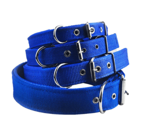 Foam Comfort Adjustable Pet Collar (Color: Blue, size: 50X2Cm)