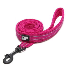 The Ultimate Stretchable Nylon Pet Dog Leash In Vibrant Colors (Color: Rose Red, size: 2.5Cm×110Cm)