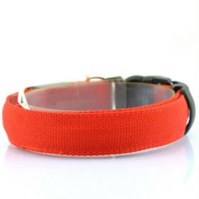 Luminous Glow Dog Collar - Illuminate Your Pup In Style! (Color: Red, size: L 2.5Cm Bandwidth)