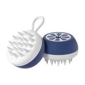 Luxury Pet Pampering Duo - Silicone Spa Massage Comb And Grooming Tool For Dogs And Cats (Style: Massage Head, Color: Navy Blue)