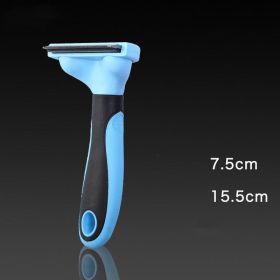 The Fur-Free Finesse: The Ultimate Pet Grooming Comb For Dogs And Cats (Color: Blue, size: M)