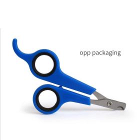 Dog Nail Clipper Pet Nail Scissors (Color: Black Blue)