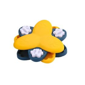 Interactive Boredom Buster Dog Toy: Whirlwind Slow Feeder Plate (Color: Orange)