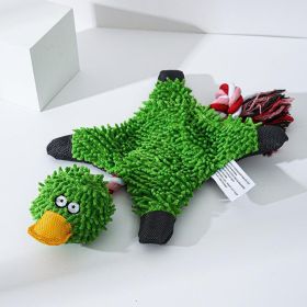 Quacky Plush Pet Toy - Interactive Dog Toy With Sound (Color: Green)