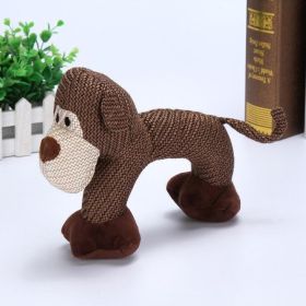 Whistle Pals: Interactive Plush Dog Toys For Biting Fun (Color: Monkey)