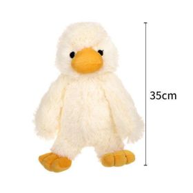 Fluffy Quacking Dog Plush Toy (Color: White, size: 35Cm)