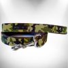 Camo Dog Lead - Brown Webbing or Hot Pink